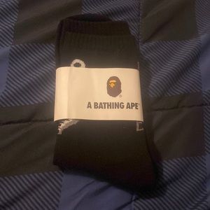 BRAND NEW black shark socks. one size fits all